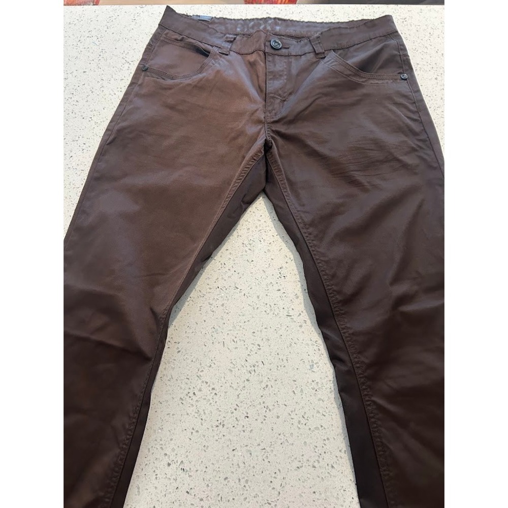 LOG Premium Wear Men's Brown‎ Cotton Blend Jeans Size 32 Ripstop Moto Grunge